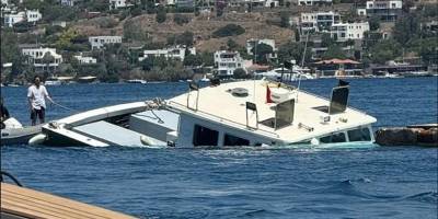 Atık toplama teknesi batma tehlikesi geçirdi