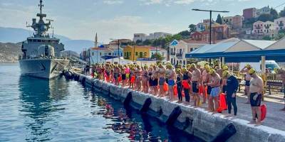 Uluslararası Meis-Kaş Yüzme Yarışı gerçekleştirildi