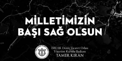 Tamer Kıran'dan depremzedeler için başsağlığı mesajı