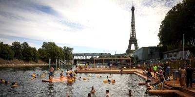 102 yıl sonra Seine Nehri'nde yüzdüler