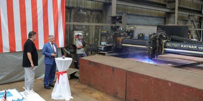 Desan’ın Malezya için inşa edeceği geminin sac kesme töreni yapıldı