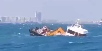 Kuvvetli fırtına nedeniyle tekne battı