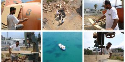 Tanju Gök, kullanılmayan gemi parçalarını motoryatlara dönüştürüyor