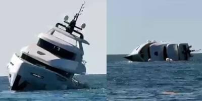 40.000.000 TL değerindeki yat, denize indirildikten 15 dakika sonra battı (İzle)