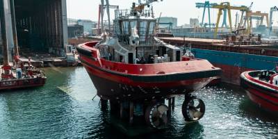 SANMAR, BOTAŞ’ın elektrikli römorkörlerinden üçüncüsünü denize indirdi