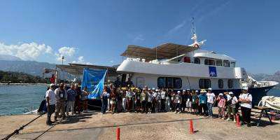 Denizle buluşan öğrenciler ilk dalış deneyimlerini yaşadı