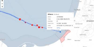 Mikeno gemisi Gazze sularında