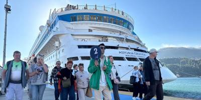 "Astoria Grande" kruvaziyeri Rusya'dan Amasra'ya geldi