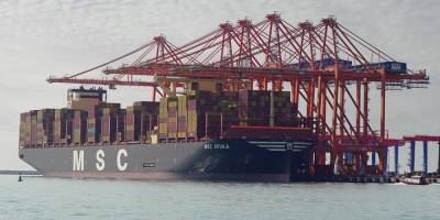 MIP Dünyanın en büyük konteyner gemisi MSC IRINA'yı ağırladı