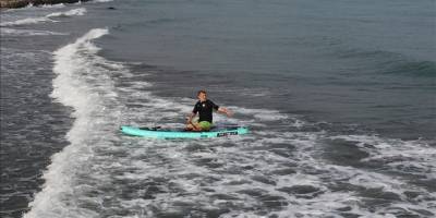 Karadeniz'de kürek sörfü yaygınlaşıyor