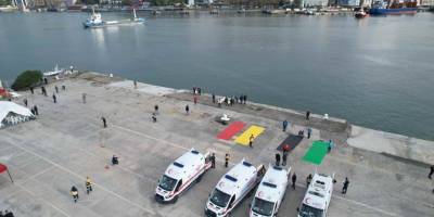 Zonguldak'ta gemi kazası tatbikatı gerçekleştirildi