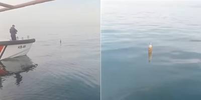 Denizde roket motoru bulundu