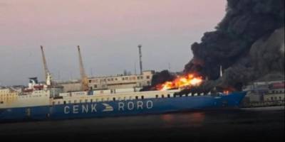 Ukrayna seferi yapan Türk gemisi vuruldu