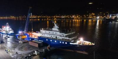 Rusya'nın yardım gemisi Ünye Limanı'na ulaştı
