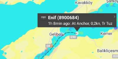 Çanakkale Boğazı'nda arızalanan kargo gemisi kurtarıldı