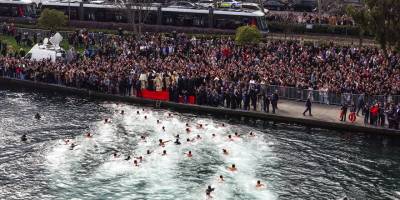 Haliç'te denizden haç çıkarma töreni düzenlendi