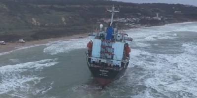 Sarıyer'de karaya oturan gemi kurtarılma talebinde bulunmadı