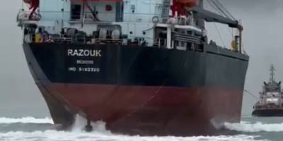 Karaya oturan "Razouk" gemisi kurtarıldı