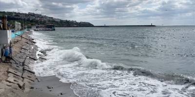 Tekirdağ'da poyraz deniz ulaşımını olumsuz etkiliyor