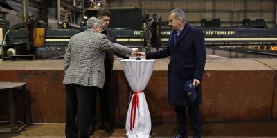 DESAN’ın Malezya için inşa ettiği ikinci geminin sac kesme töreni gerçekleşti