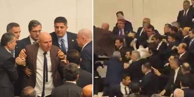 Meclis'te yumruklu kavga: 3 yaralı