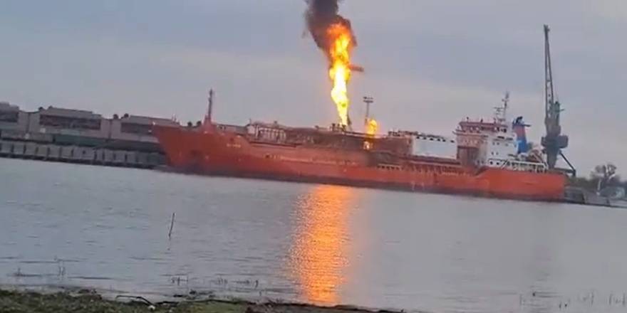 Drone Saldırısı Sonrası ORINDA Gemisinde Yangın Çıktı
